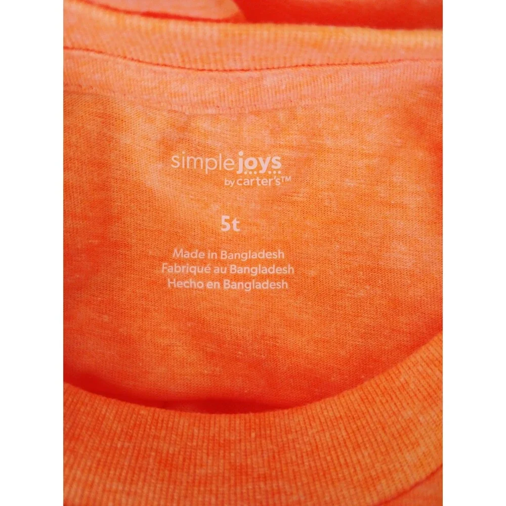 Simple Joys by Carter's 5T Pocket T-Shirt 3 Pack Crew Neck Short Sleeve
